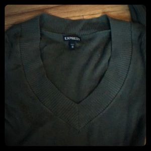 Express v-neck ribbed sweater